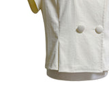 (2color) Kong Double-Breasted Cap Sleeve Jacket