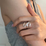 [925silver] Skein open ring