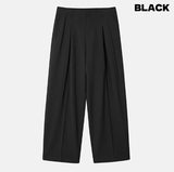 Summit Crease Pintuck Wide Slacks