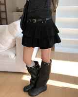 Snap Buckle Slouch Boots
