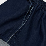grunge roll-up denim pants_blue