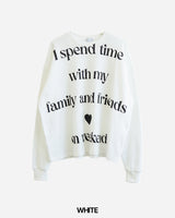 Spend Lettering Waffle Long Sleeve