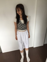 リベットバミューダスウェットショーツ(3color)