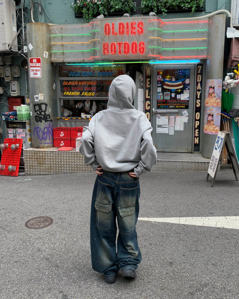 ダブルパックポケットデニムパンツ