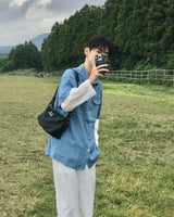 ケイヴンデニム半袖シャツ
