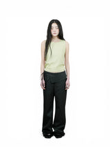 WRAP SLACKS (BLACK)