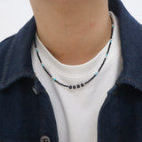 Layered Men's Beads Necklace_CLEF SYNCOPOSE NEC