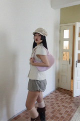 RETRO CHECK PUFF BLOOMER (BEIGE, BLACK 2COLORS!)