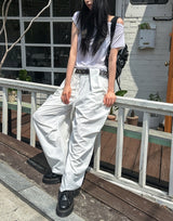 Nick Belted パラシュートナイロンパンツ