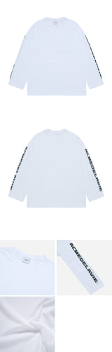 24FW スリーブレタリングロゴロングスリーブホワイト