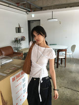 ループシルク半袖Tシャツ (2color)