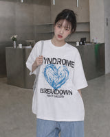 (UNISEX) ハートシンドローム オーバーTシャツ