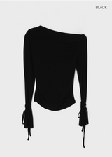 [MADE] Bindiggle Uncut Shirring Long Sleeve T-Shirt