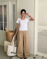 [MADE] WAVES, COTTON PINTACK PANTS