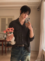 Believer Linen Check Long Sleeve Shirt