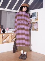 Versatile and classic wool tweed overcoat