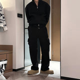 LMN フレイフリースカーゴワイドストリングパンツ (4 colors)