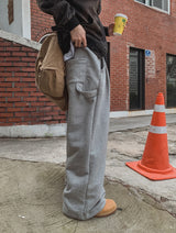 ディストリクトプリントワイドスウェットパンツ