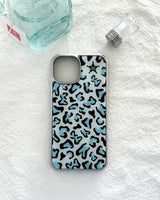 【MADE】 PKCW leopard phonecase (baby-blue)