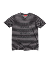 RD DARK STRIPED V-NECK TSHIRT