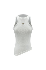 UNBALANCE SLEEVELESS TOP / WHITE