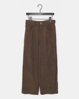 Bowling Corduroy Wide Leg Snap Button Pants
