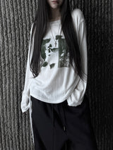 pale faded printing T (3color)