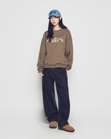 25FW WOMAN ARCH SHAPED LOGO NAPPING SWEATSHIRT