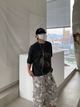Glen Camo Cargo Bermuda Pants 3C