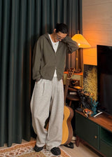 Soft Waffle Hooded Zip-Up  3COLOR