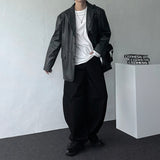 LC Epeel Two Burton Black Leather Blazer