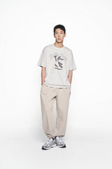 25SS カートゥーンチンチラショートスリーブTシャツ ライトグレー