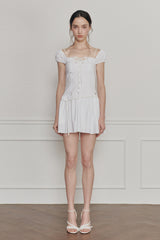 WENDY RIBBON DRESS white