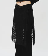 (W) Cloud Wrap Skirt (2color)