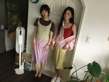 メリー フラワー フリル スカート(2color)