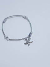 All Surgical Steel Starfish Gemstone Bracelet