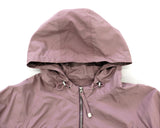 [MADE] Pained metal shirring balloon hood windbreaker two-way zip-up