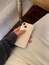 yeowhi ワンカラーアイフォンケース (ソフトイエロー)