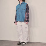 strap elastic pants_white