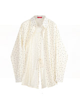 [Dot ver] Basic Overfit Back Point Summer Shirt