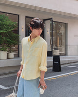 フォールSTリンクルオーバーフィットシャツ