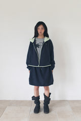 NYLON BALLOON SKIRT (NAVY)