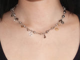 [MADE] open close charm necklace
