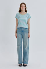 Stripe T-shirt [Green]