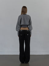 BRUSHED BOLERO SET / GRAY