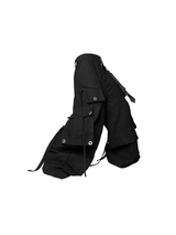 RELABEL Spatial Relations (Quartet) Eight-pocket Overlapping Detachable Distressed マルチカラーダブルジョイントワークウェアリボンパンツ