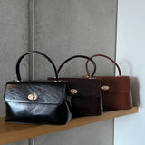 Janne Square Classic Medium Hand & Cross Bag (3 colors)
