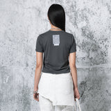 Cropped Archie Logo T-shirt (GRAY)