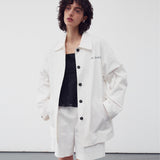 サファリシャツジャケット WHITE