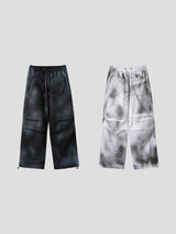 ユニークペインティングバンディングパンツ 2color